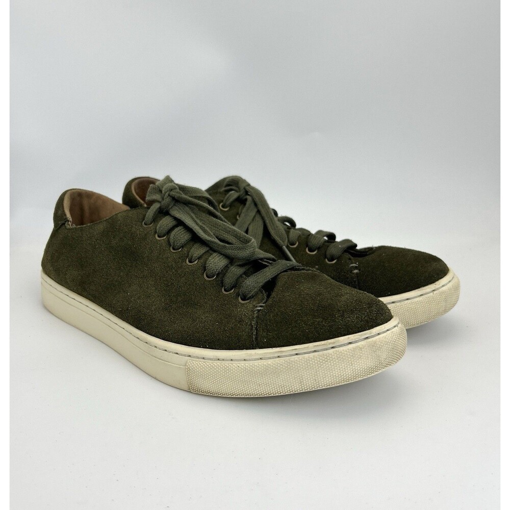 Polo Ralph Lauren Jermain Low Top Casual Shoes Mens Sz 11 D Olive Green Suede
